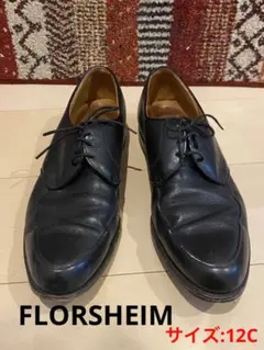 フローシャイム  革靴　12C  ブラック　【29cm相当】FLORSHEIM