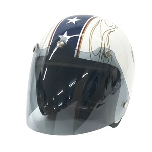 【1円】ARAI アライ ×HARLEY DAVIDSON classic SW ジェットヘルメット ホワイト系 L 59cm [240101359309]