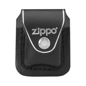 Zippo ジッポライター レザーケース 革 ベルト クリップ ブラック 持ち運び用 LPCBK 小物