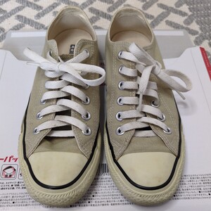 送料無料　コンバース 24.5cm　スニーカー CONVERSE オールスター ベージュ