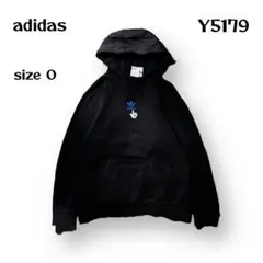 【即購入OK】adidas パーカー　フーディー　サイズO ブラック