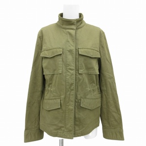 プラステ PLST ミリタリージャケット スタンドカラー M カーキ ■GY31 /SS 0822 レディース