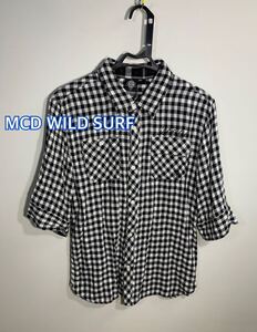 ビッグサイズ■MCDWILD SURF■サーフィン半袖シャツ:XL☆TS-187