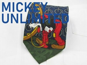 【ディズニー グーフィー】 OC 085 ミッキーアンリミテッド MICKEY UNLIMITED ネクタイ 紺色系 ミッキー キャラクター柄 乗り物 プリント