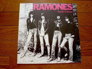 LP RAMONES / ROCKET TO RUSSIA　イラスト歌詞ライナー付き