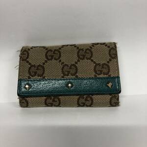 A242 GUCCI グッチ GGキャンバス６連キーケース 120925 石狩市