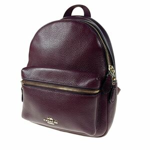 COACH ミニリュック　ボルドー　レザー a234