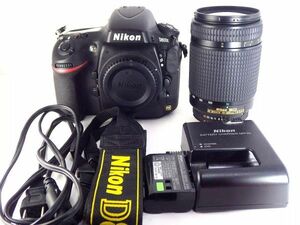 送料無料 Nikon D800E ニコン ボディ シャッター10,196回 +AF Nikkor 70-300mm f4-5.6D レンズ セット 完動 美品 デジタル 一眼レフ カメラ
