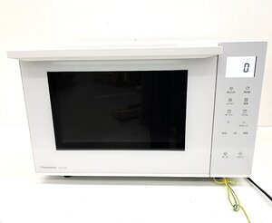 秦野店【中古品】11-68 Panasonic パナソニック オーブンレンジ 電子レンジ NE-FS3B-W 2023年製 ホワイト フラット庫内 簡易動作確認済み