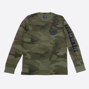 ★SALE ★Abercrombie & Fitch/アバクロ★アップリケ長袖Tシャツ (Camouflage/S)