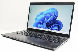 1円スタート ノートパソコン Windows11 富士通 LIFEBOOK U939 軽量 777g 第8世代 Core i5 SSD128GB メモリ8GB WIndows10 13.3 カメラ