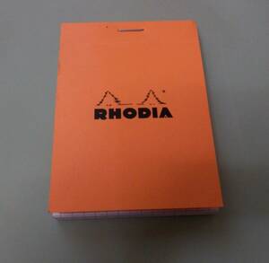 フランス ブランド RHODIA（ロディア）ブロックロディア 方眼 No.11 オレンジ cf11200 フランス製 未使用