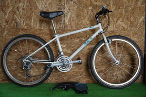 :oldMTB ARAYA MuddyFox24インチ アラヤ　MF24ELX-K イシワタクロモリラグフレーム EXAGE500LXコンポ 3×7 SUZUE：