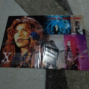 GiGS☆記事☆切り抜き☆X JAPAN IN TOKYO DOME 1994/1993~1994未知なる音を求め、X JAPANはL.A.へ▽3DX:954