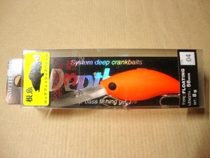 美品スミス ディプシードゥ3RF 04.MORオレンジ キジハタ クランクベイト根魚 ロック フィッシュ ソルト クランク専用smith depthy