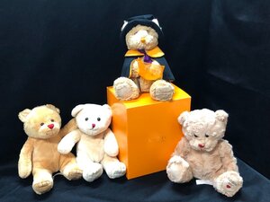 24B040 送料無料 GODIVA テディベア 4体 まとめ売り GUND 2010 / 2011 / 2013 / 2017 ゴディバ クマ ぬいぐるみ 保管品 現状品