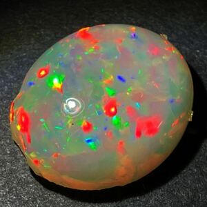 遊色効果抜群!!［オパール15.21ct］U 21.1×17.6mm ルース 裸石 opal 宝石 ジュエリー jewerly CG6/CG6