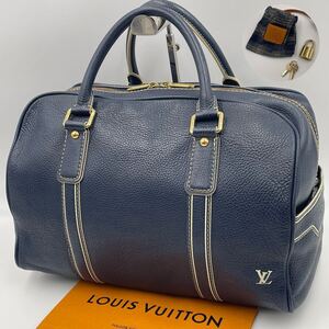 【定価26万/入手困難/極美品】ルイヴィトン Louis Vuitton トバコ キャリオール ボストンバッグ メンズ ゴルフ ダッフル ネイビー M95250 