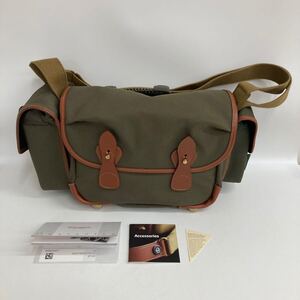 SH★ 1円スタート 中古品 美品 Billingham ビリンガム カメラバッグ ショルダーバッグ カーキ×ブラウンカラー 保存袋付き