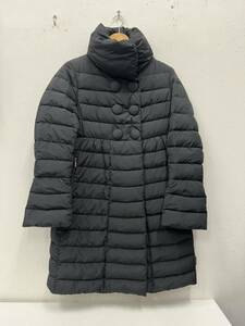 ⑧MONCLER コート　ナイロン　ブラック　112-093-46328-00