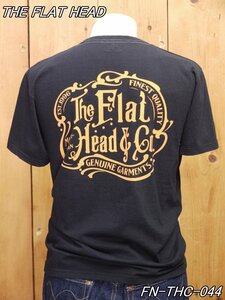 新品 フラットヘッド THE FLAT HEAD & CO 丸胴半袖Tシャツ 42 ブラック FN-THC-044