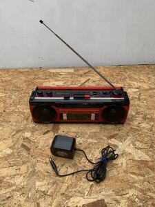 現状通電品 昭和レトロ ◆当時物 SANYO/三洋 MR-U4TⅢ TV(VHF)/FM/AMラジオ ラジカセ