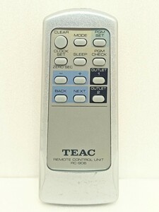 [動作不良返品OK] TEAC ティアック リモコン RC-906