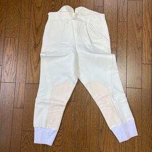 French Sportswear Split Fall Front Hunt Breeches ★ 英国製乗馬パンツ【未使用】ハントブリーチ　ライディングキュロット　希少品