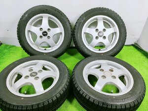 【ブリヂストンICEPARTNER2】155/65R13 2022年製　13x4.5J +43 4穴 100 中古 スタッドレス 4本【宮城発 送料無料】MYG-A12868