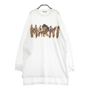 MARNI マルニ ロング Tシャツ レオパード柄 ホワイト系 38 [240101152078] レディース