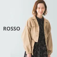 ロッソ ROSSO ベージュ ショートブルゾン