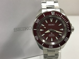 【未使用】 セイコー SEIKO 超極美品 圧倒的存在感！プロスペックス ダイバースキューバ メカニカル 自動巻き腕時計 赤 SBDY129