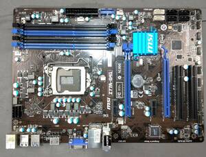 【中古パーツ】BIOS確認のみ、 MSI Z77A-G41 マザーボード ＩＯパネル LGA1155 ■MB5196