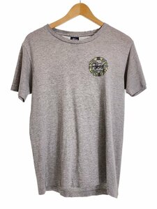 STUSSY◆90s/USA製/歌舞伎/Tシャツ/S/コットン/GRY/プリント//