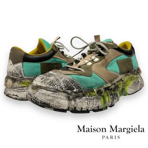 正規品 Maison Margiela MM 22 PatchWork メゾンマルジェラ 異素材 ミックス チャンキー スニーカー 厚底 シューズ メンズ イタリア製