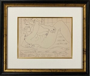 【特価】　 ≪　　アンリ・マティス　　≫ 　 　リトグラフ【石版画】　　　DESSINS DE HENRI MATISSE-XXV 　 1936年 　　HENRI MATISSE