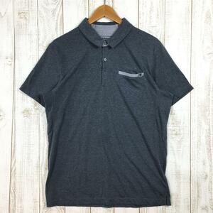 MENs L ブラックダイヤモンド クイックドライ ポロシャツ Quickdry Polo Shirt BLACK DIAMOND 87447 グレ