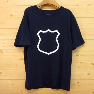 ◎NUMBER (N)INE ナンバーナイン◆半袖 Tシャツ 胸ロゴ◆メンズ 紺 Lサイズ◆A5423