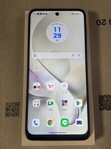 【１円スタート中古美品】【即決有】【送料無料】motorola moto g64y 5G 6.5インチ メモリー4GB ストレージ128GB ワイモバ限定バニラカラー