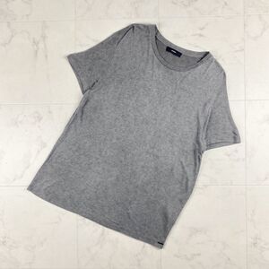 美品 DIESEL ディーゼル シアープレーンTシャツ トップス メンズ グレー サイズS*GC1109