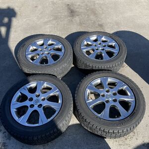 トヨタ・マークIIブリット純正アルミホイールグッドイヤー205/55R16 スタッドレスタイヤ 4本セット 16inch×6.5J +50 PCD114.3 5穴