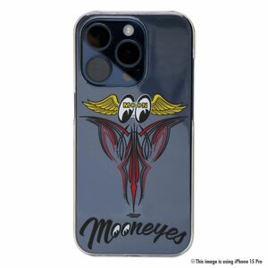 送料180円より　MOONEYES Fly With Pinstripe iPhone 15 Pro ハードケース [MG992-15P]