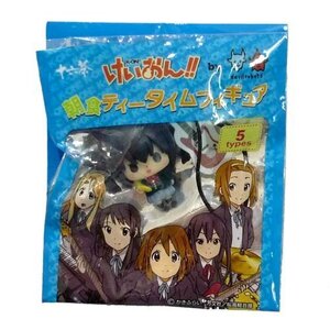 【中古】十六茶オリジナルストラップ けいおん!! 朝食ティータイムフィギュア 中野梓 単品