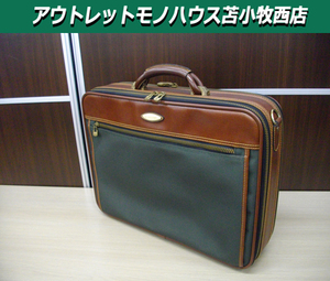 Samsonite メンズ 2way レザーコンビビジネスバッグ ブリーフケース ショルダー 鍵付 本革 サムソナイト 苫小牧西店 