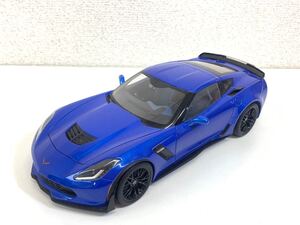 AUTOart オートアート1/18 Chevrolet Corvette C7 車 ミニカー 模型 青 ブルー コレクション ホビー フィギュア ジャンク 現状品 KD