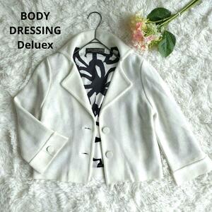 美品BODY DRESSING Deluex　ニットジャケット　セーラー　七分袖