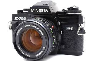 ★良上品★ミノルタ MINOLTA New X-700 MD ROKKOR 50mm F1.4 レンズセット #9792