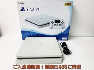 【1円】PS4 本体/箱 セット 1TB ホワイト SONY Playstation4 CUH-2200B 初期化/動作確認済 プレステ4 FW10.01 G10-024rm/G4