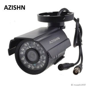 AZISHN CCTV カメラ 800TVL 1000TV IR Cut Filter 24 Hour Day ナイトビジョン ビデオ アウトドア uz-1256