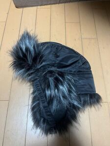 OCEAN BEETLE　オーシャンビートル　BEETLE Fur Flight Cap　ファーフライトキャップ　キャップ　ファー　防寒　グレー